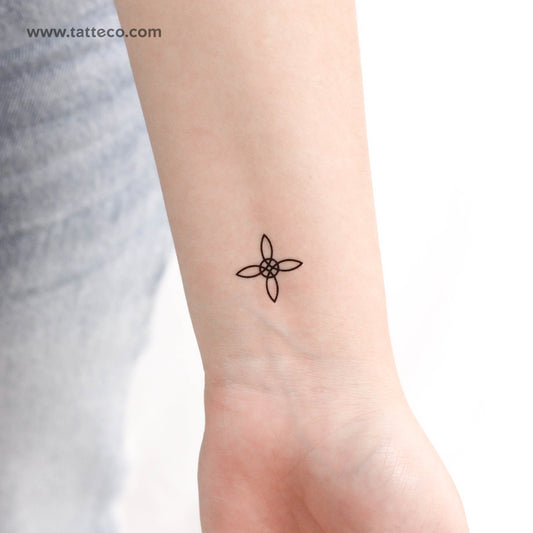 Tatuaje temporal de nudo de bruja pequeño (juego de 3)
