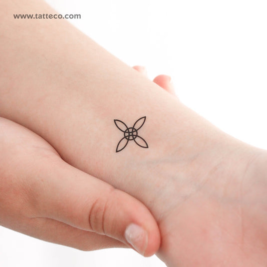 Tatuaje temporal de nudo de bruja pequeño (juego de 3)