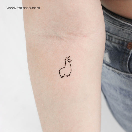 Little Llama Temporary Tattoo - Set of 3