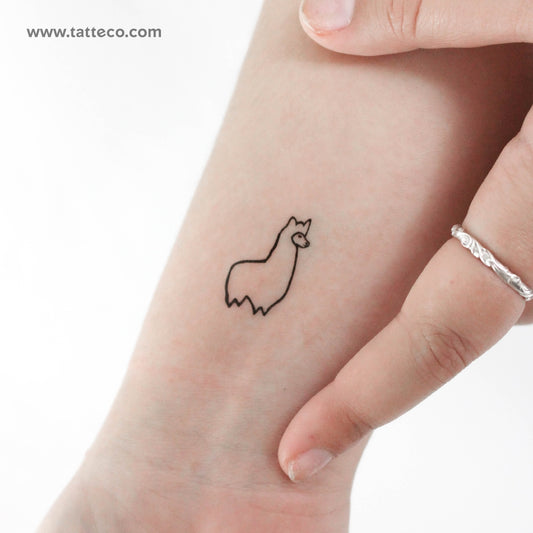 Little Llama Temporary Tattoo - Set of 3