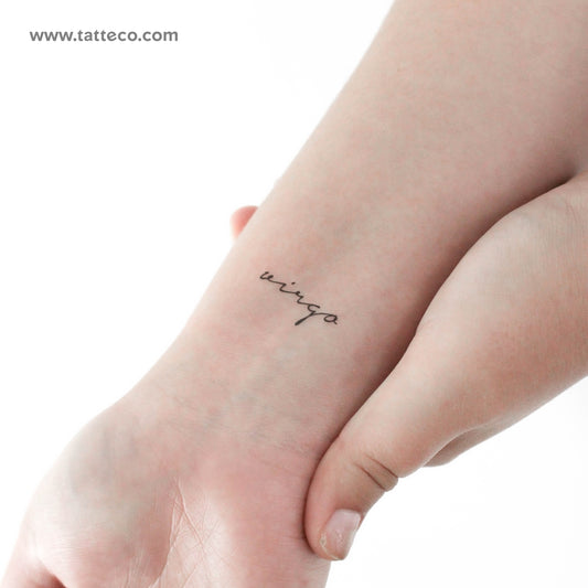 Virgo Temporary Tattoo - Set of 3