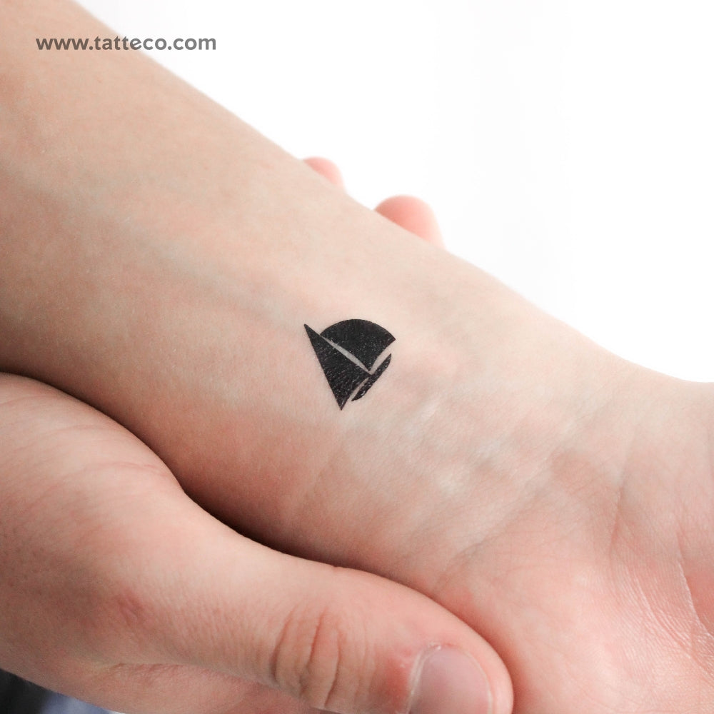 Small Sailboat Temporary Tattoo - Set of 3