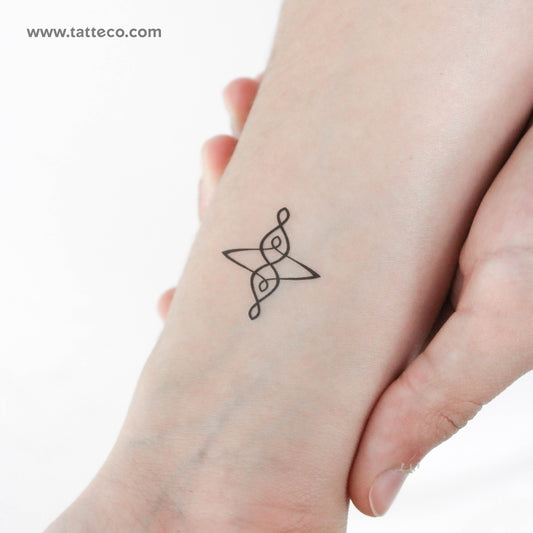 Symmetric Family Symbol Temporary Tattoo - Set of 3