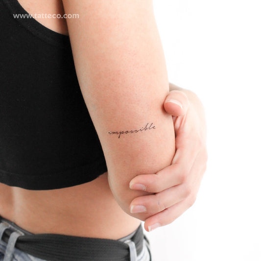 Impossible Temporary Tattoo - Set of 3