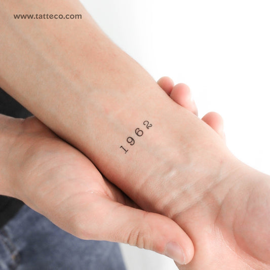 1962 Temporary Tattoo - Set of 3