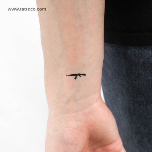 AK47 Temporary Tattoo - Set of 3