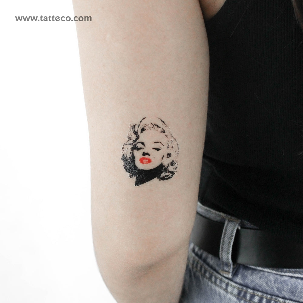 Marilyn Monroe Temporary Tattoo - Set of 3