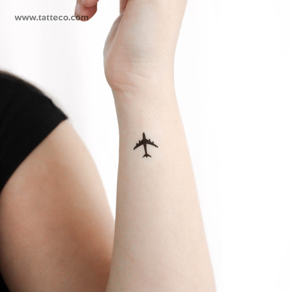 Airplane Temporary Tattoo - Set of 3