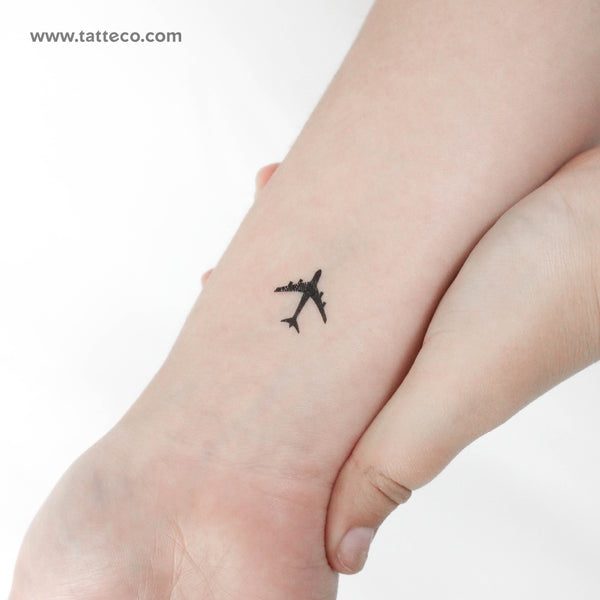 Airplane Temporary Tattoo - Set of 3