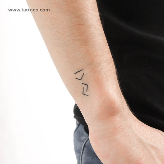 Tatuaje temporal "Soy más grande que los altos y bajos" (juego de 3)