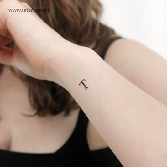 Tatuaje temporal de Tau mayúscula - Juego de 3