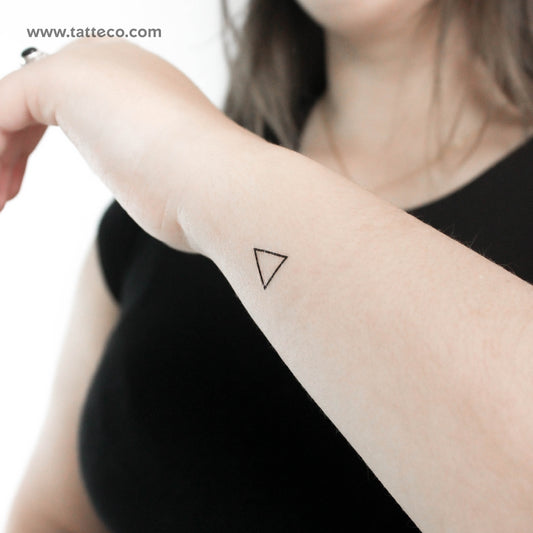 Fire Alchemical Symbol Temporary Tattoo - Set of 3