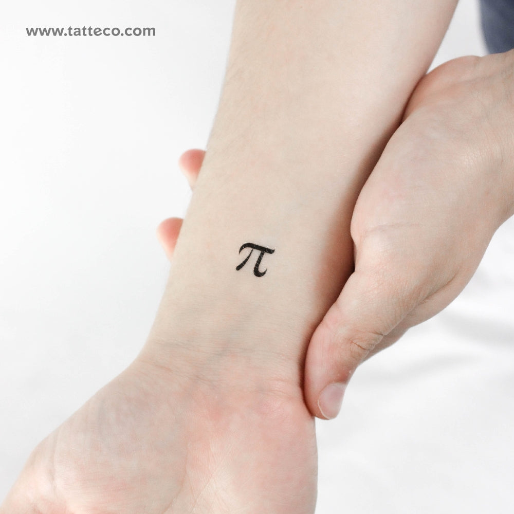 Small Pi Temporary Tattoo - Set of 3