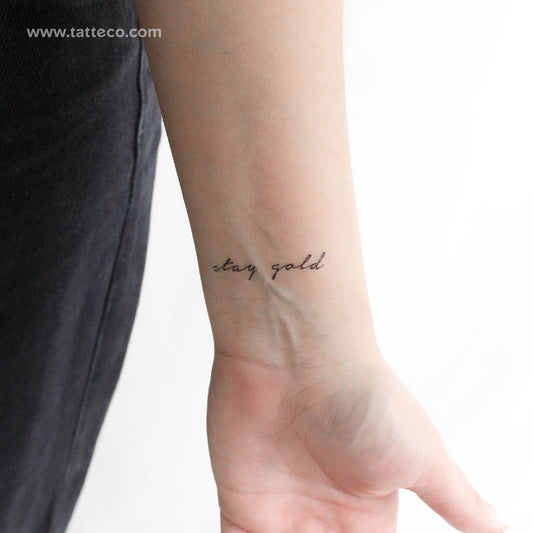 Stay Gold Temporary Tattoo - Set of 3