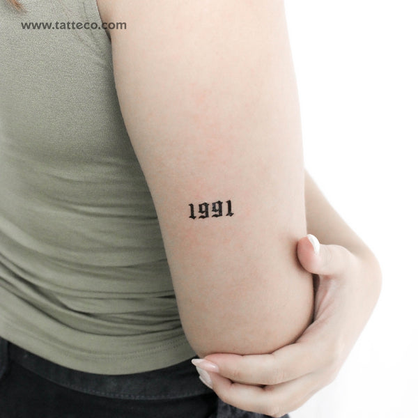 1991 Temporary Tattoo by 1991.ink - Set of 3