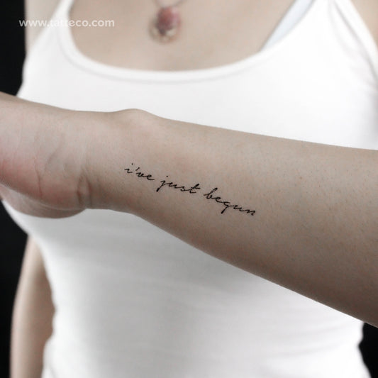 I've Just Begun Temporary Tattoo - Set of 3