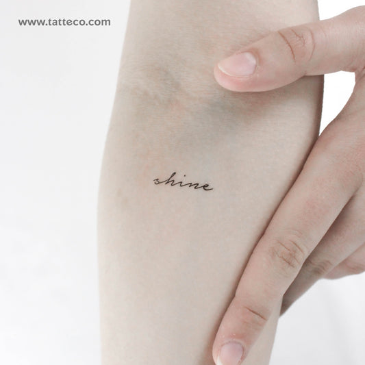 Shine Temporary Tattoo - Set of 3