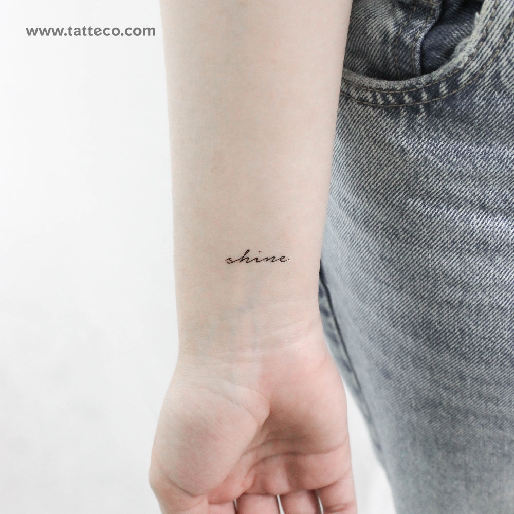 Shine Temporary Tattoo - Set of 3