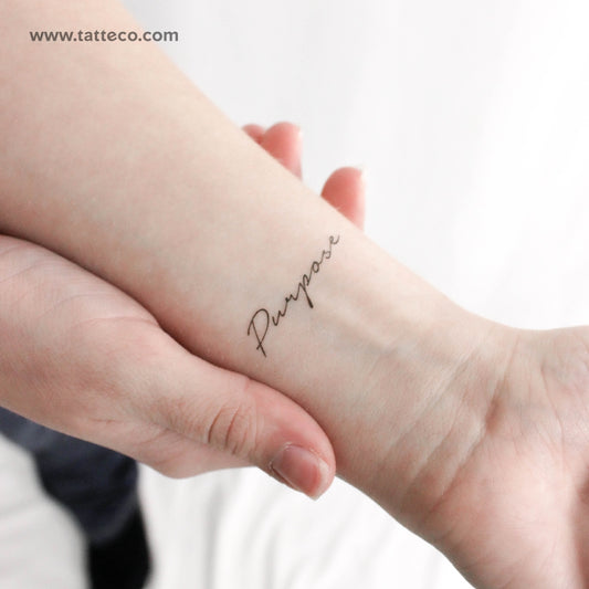 'Purpose' Temporary Tattoo - Set of 3