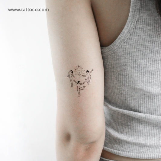 Tatuaje temporal Akelarre de Tukoi - Juego de 3