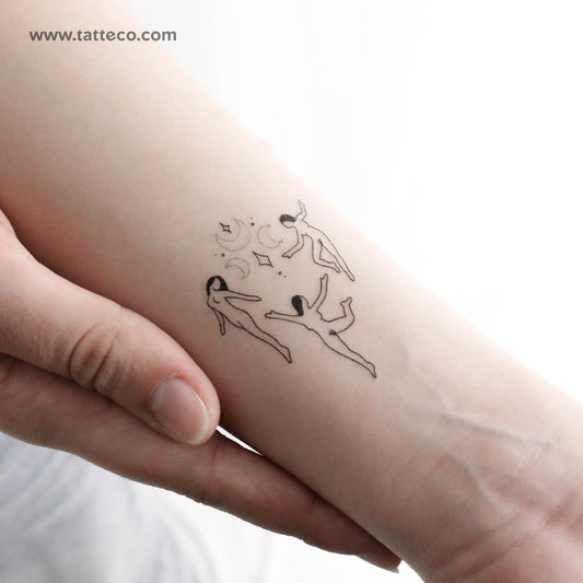 Tatuaje temporal Akelarre de Tukoi - Juego de 3