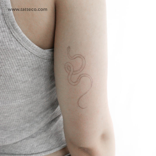 Tatuaje temporal de serpiente de Harmlessberry (juego de 3)