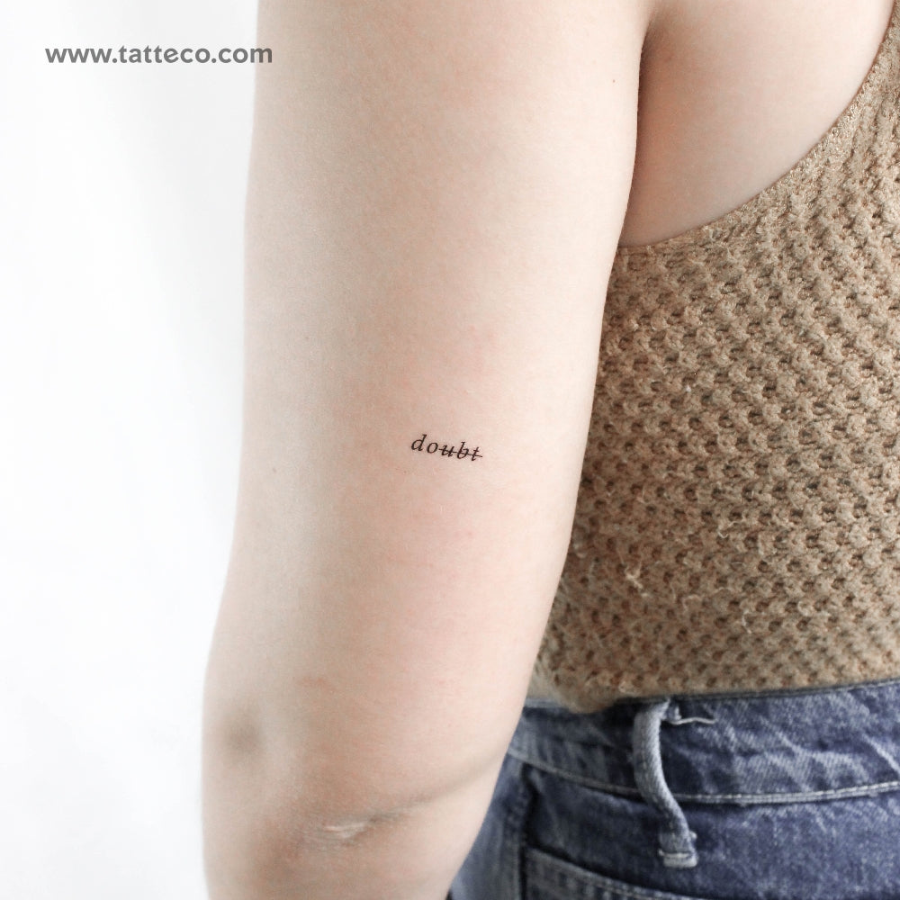 Dou̶b̶t̶ Temporary Tattoo - Set of 3