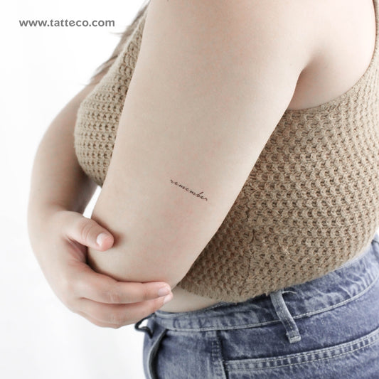 Remember Temporary Tattoo - Set of 3