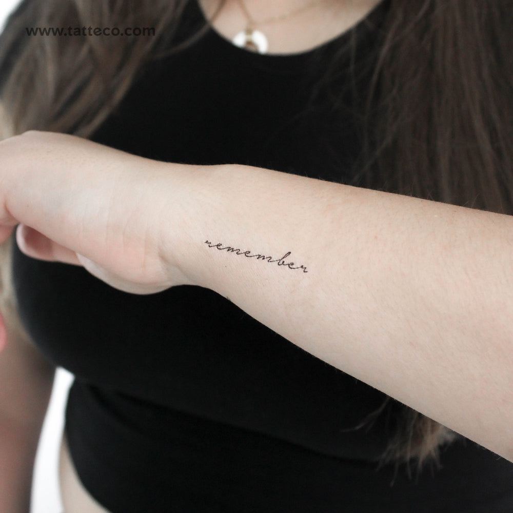 Remember Temporary Tattoo - Set of 3