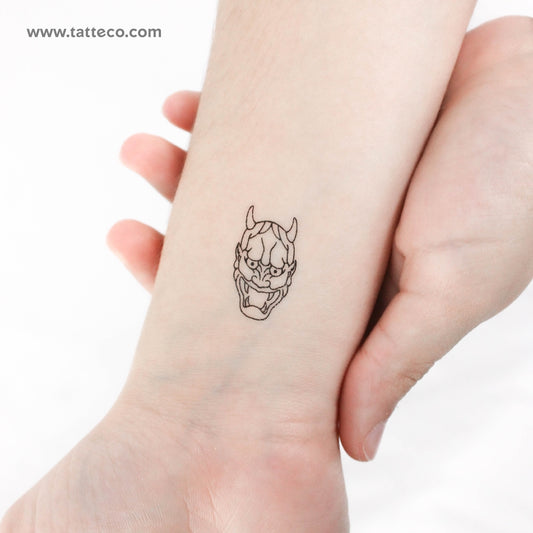Hannya Temporary Tattoo - Set of 3