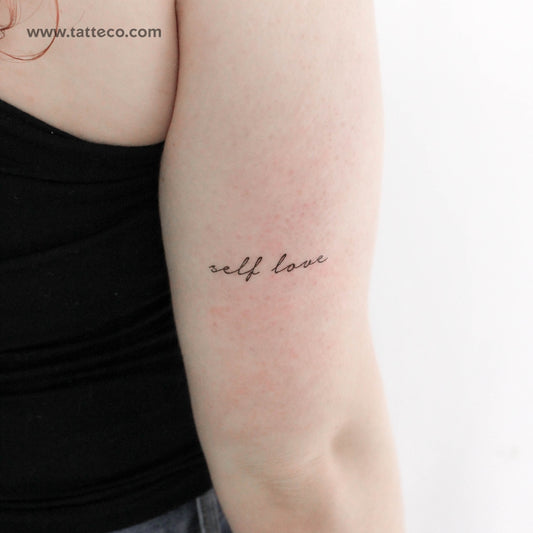 Tatuaje temporal de amor propio - Juego de 3