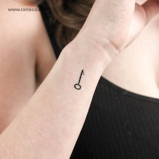 Tatuaje temporal de llave - Juego de 3