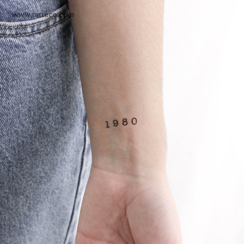 1980 Temporary Tattoo - Set of 3