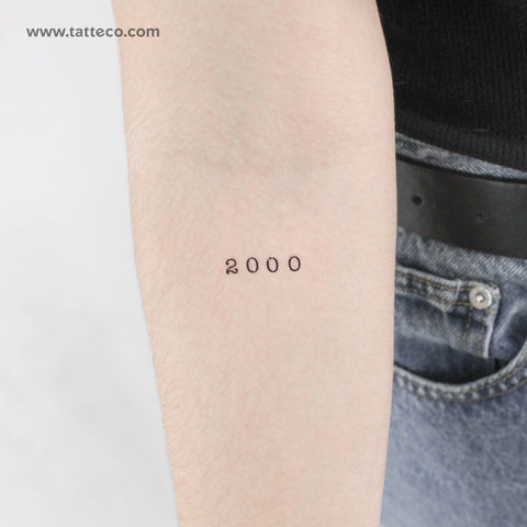 2000 Temporary Tattoo - Set of 3