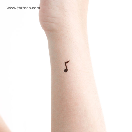 Tatuaje temporal de nota musical pequeña (juego de 3)