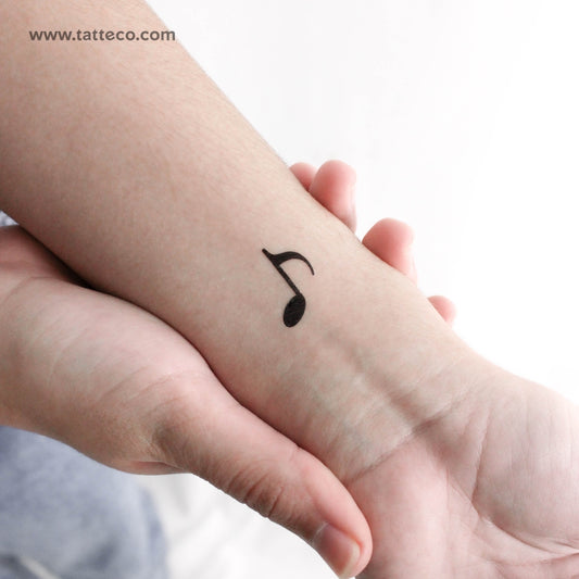 Tatuaje temporal de nota musical - Juego de 3