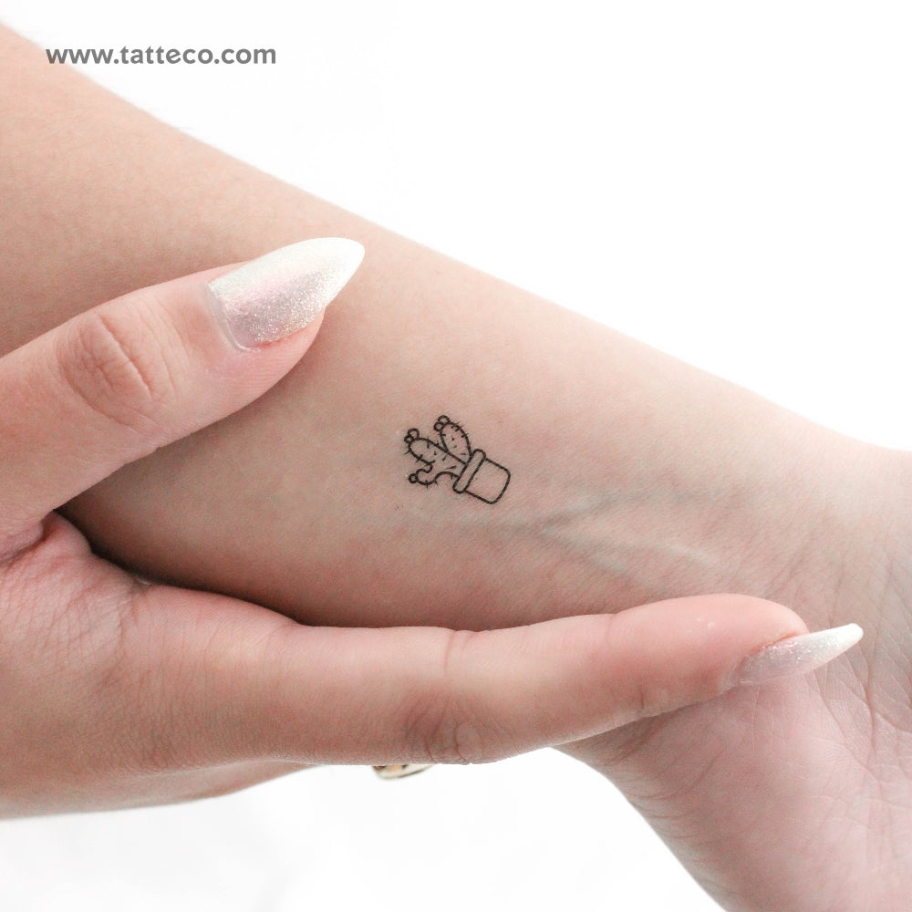 Cactus Temporary Tattoo - Set of 3