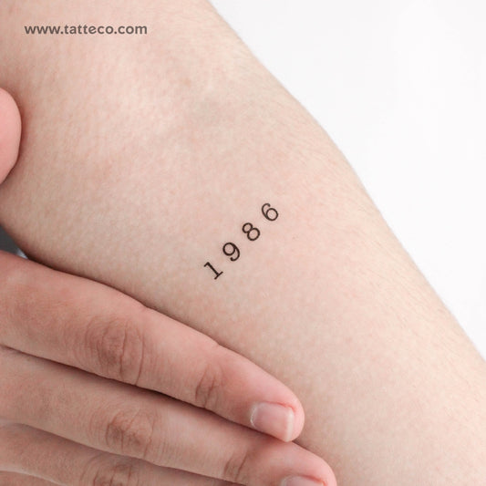 Tatuaje temporal de 1986 (juego de 3)