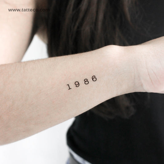Tatuaje temporal de 1986 (juego de 3)