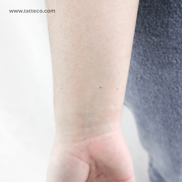 Minimalist Aries Constellation Temporary Tattoo - Set of 3