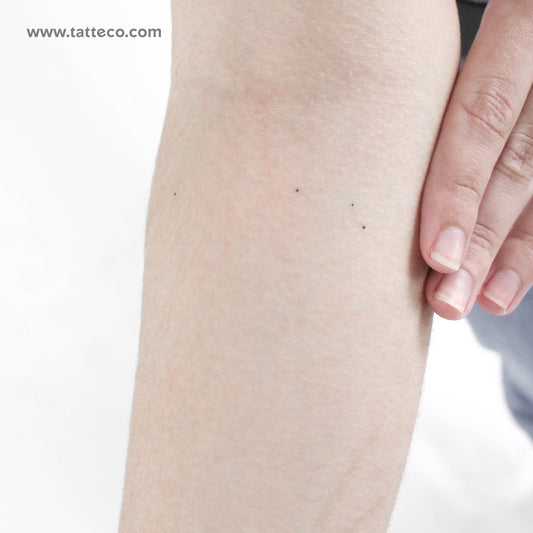 Minimalist Aries Constellation Temporary Tattoo - Set of 3