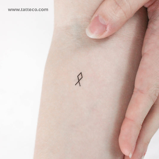 Odal Rune Temporary Tattoo - Set of 3