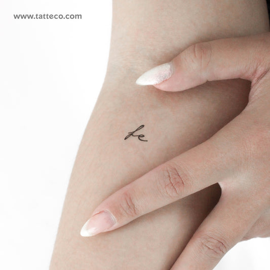 Tatuaje temporal Fe - Juego de 3
