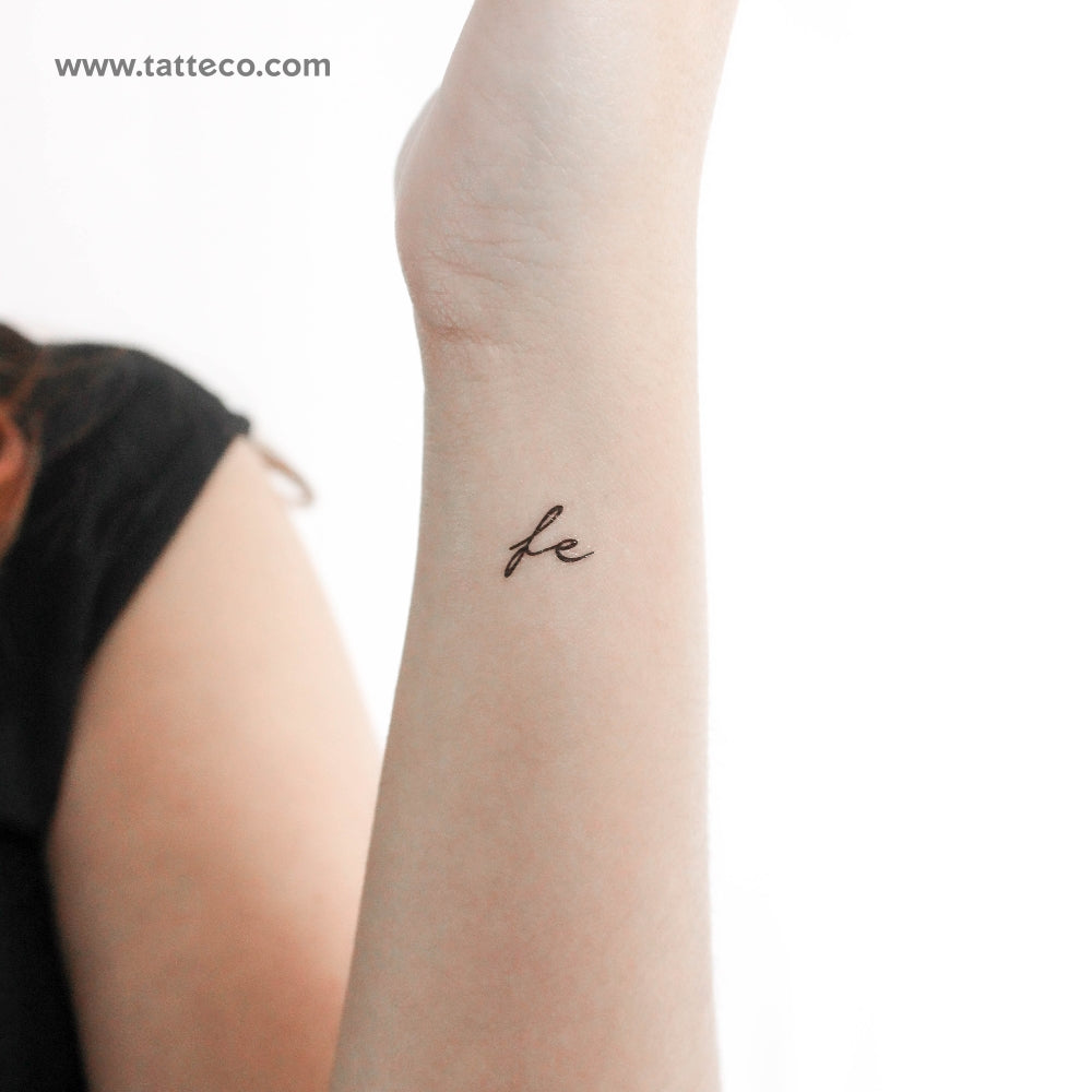 Fe Temporary Tattoo - Set of 3