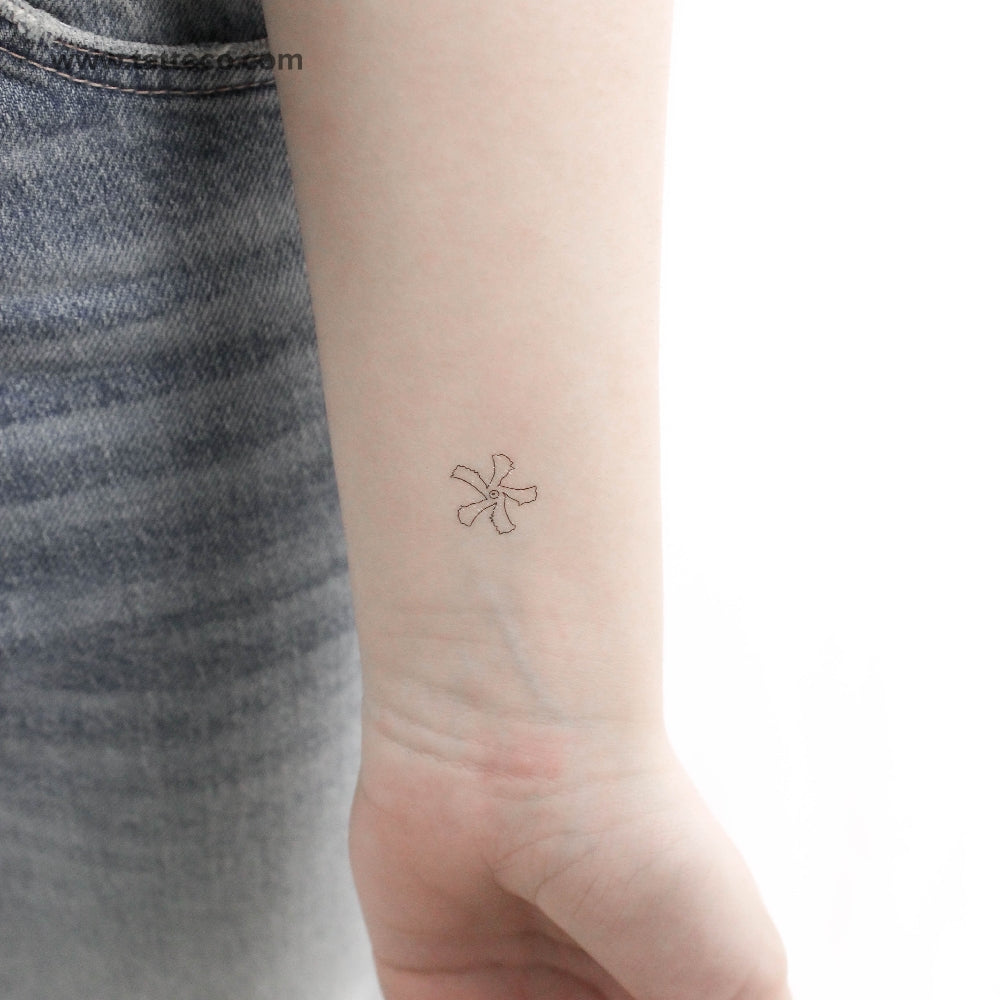 Tatuaje temporal de jazmín estrella - Juego de 3