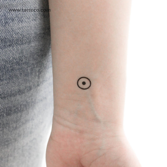 Solar Planet Symbol Temporary Tattoo - Set of 3