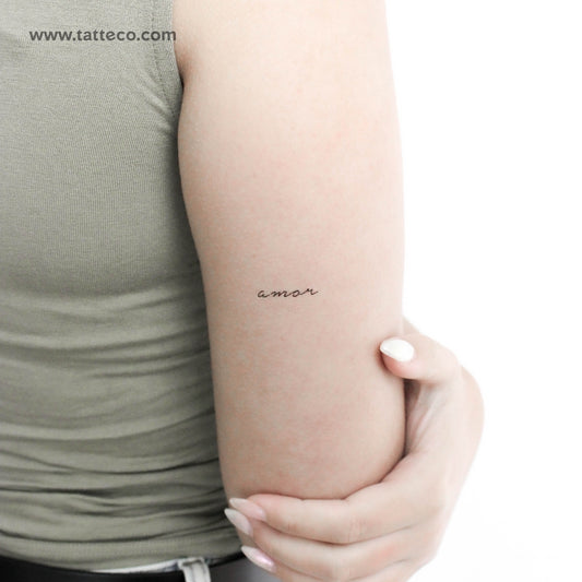 Tatuaje temporal de amor - Juego de 3