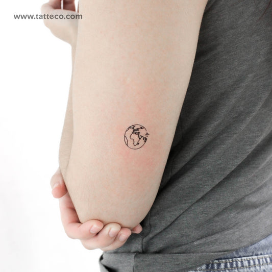 Tatuaje temporal de África y Europa (juego de 3)