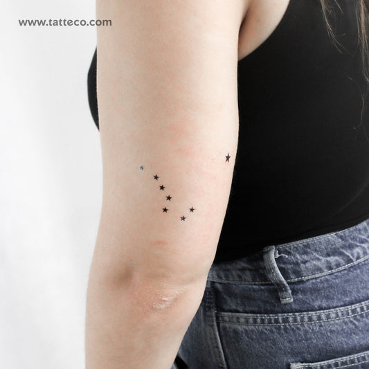 Flag Of Alaska Temporary Tattoo - Set of 3