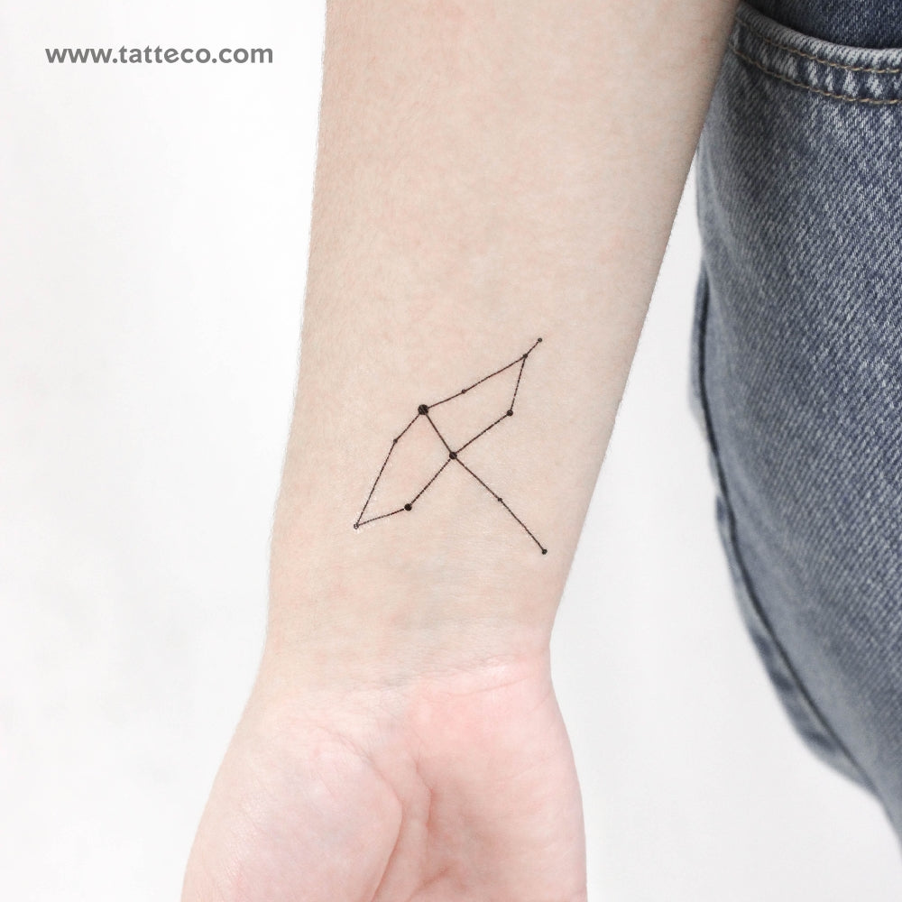 Cygnus Constellation Temporary Tattoo - Set of 3